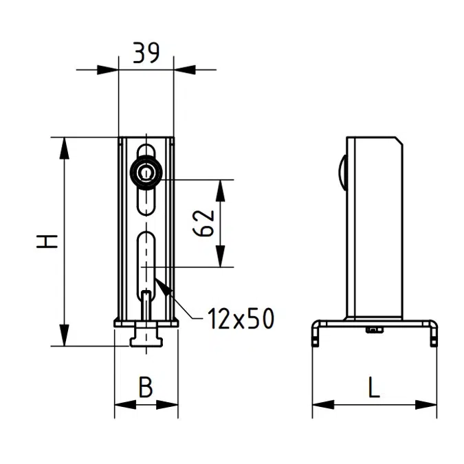 Schiebestiel zu MB/KB/KP