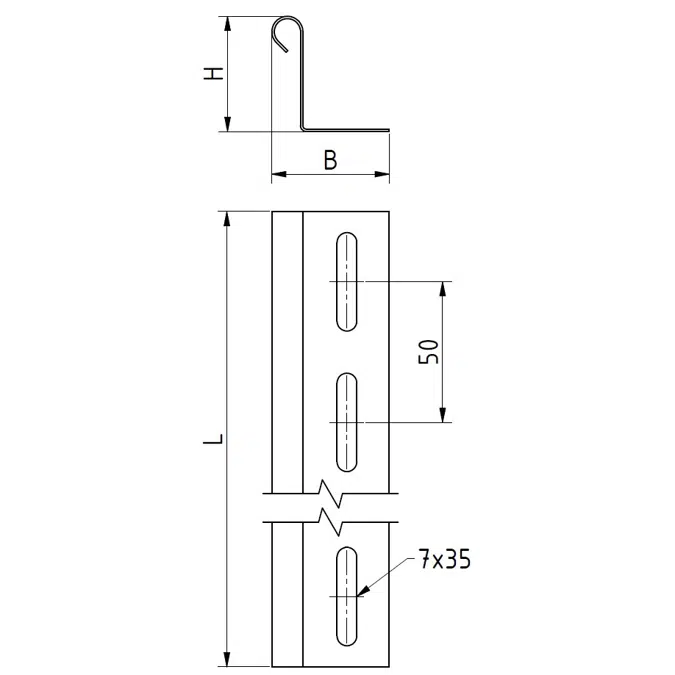 Ordnungs-Trennprofil 85 ZMA