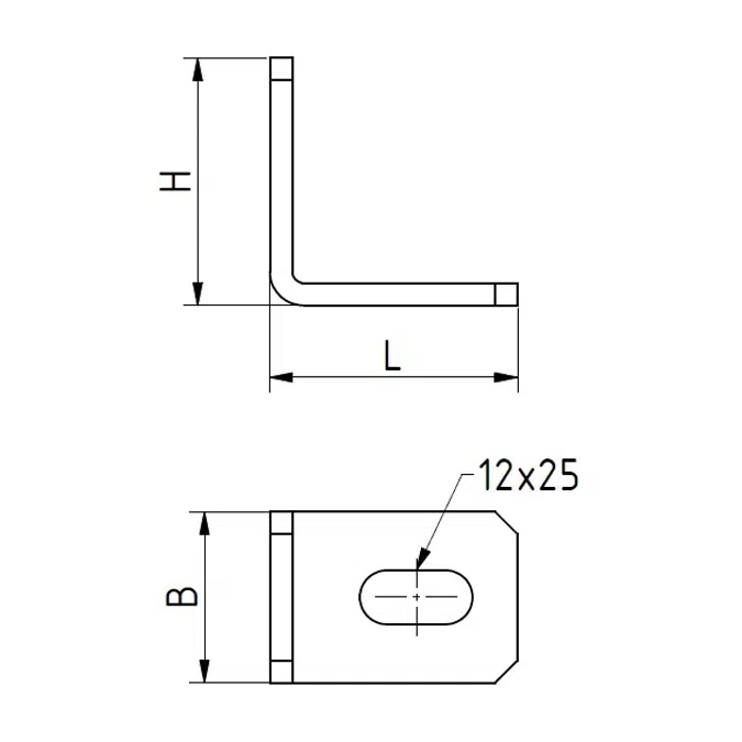 Flachwinkel 90° 55 x 55 fvz
