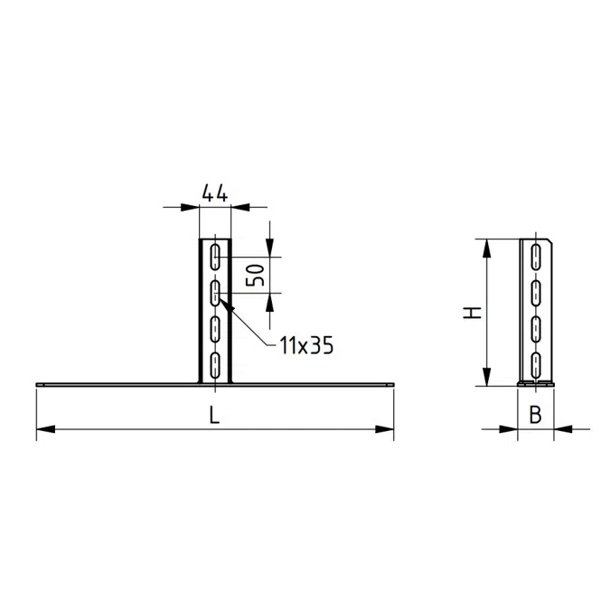 Schiebeteil standard 200 x 500 fvz