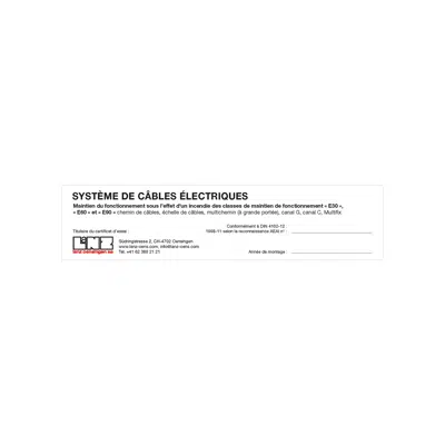 Image pour Autocollant maintien de fonction en Français