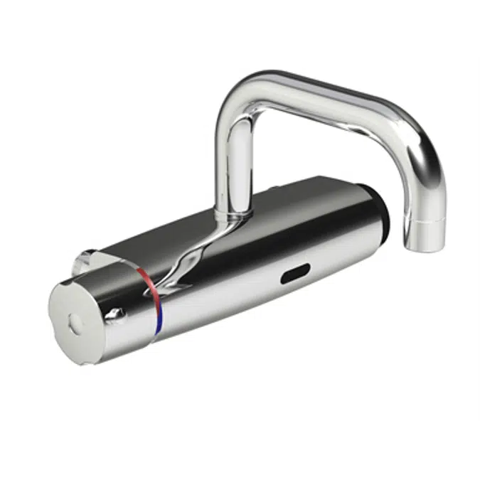 Tronic Basin mixer WMS wallmounted 160 c/c with spout mounted above