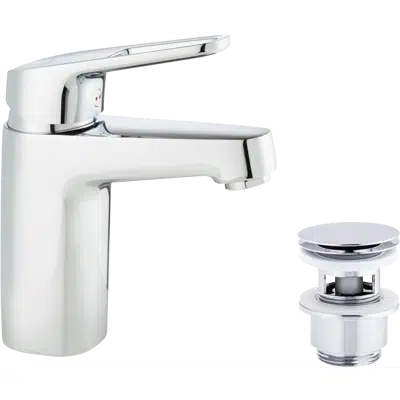 Siljan Basin Mixer with Push-down waste图像