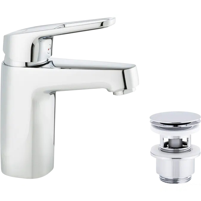 Siljan Basin Mixer with Push-down waste