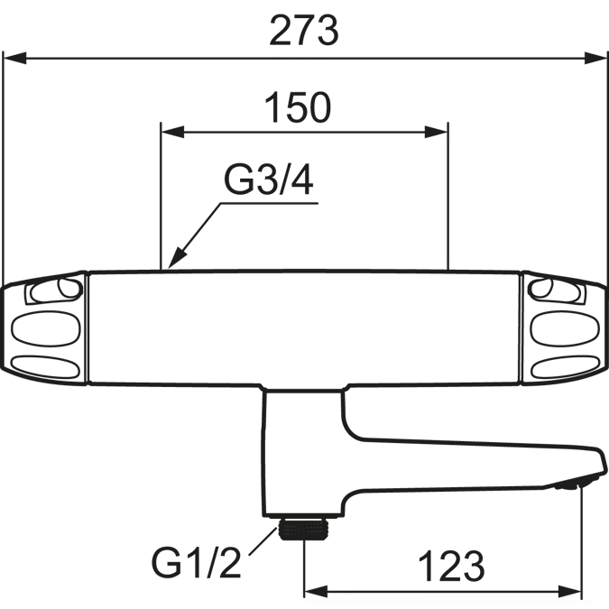 9000XE Bath/Shower mixer 