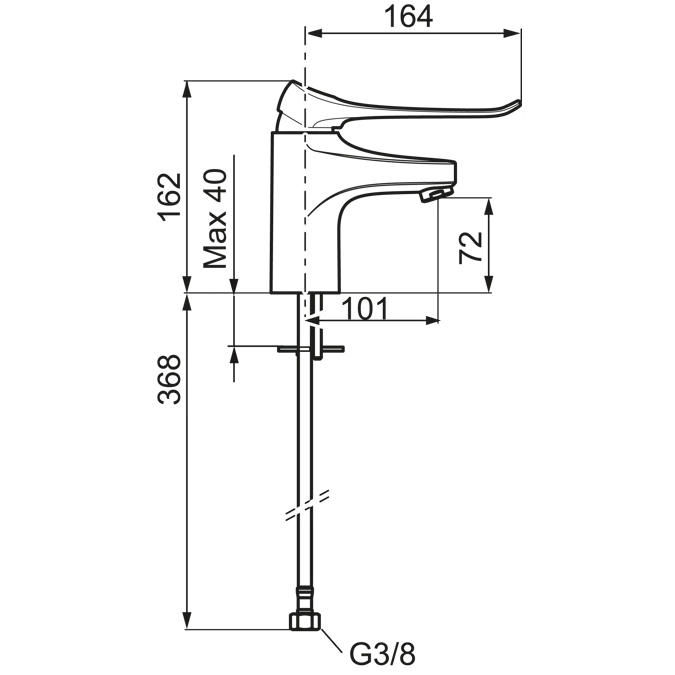 9000XE Care basin mixer