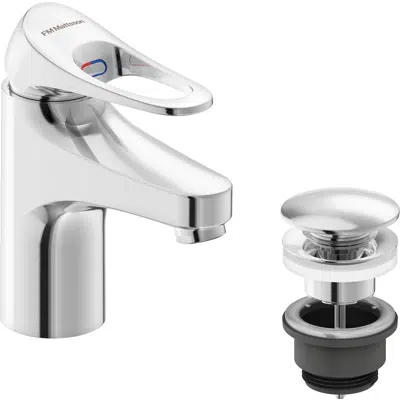 9000XE Basin mixer with push down waste