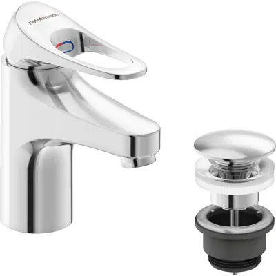 9000XE Basin mixer with push down waste图像