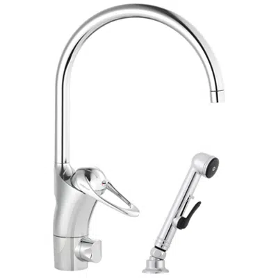 imagem para 9000E II Kitchen Mixer with self-closing handshower and DW-connection