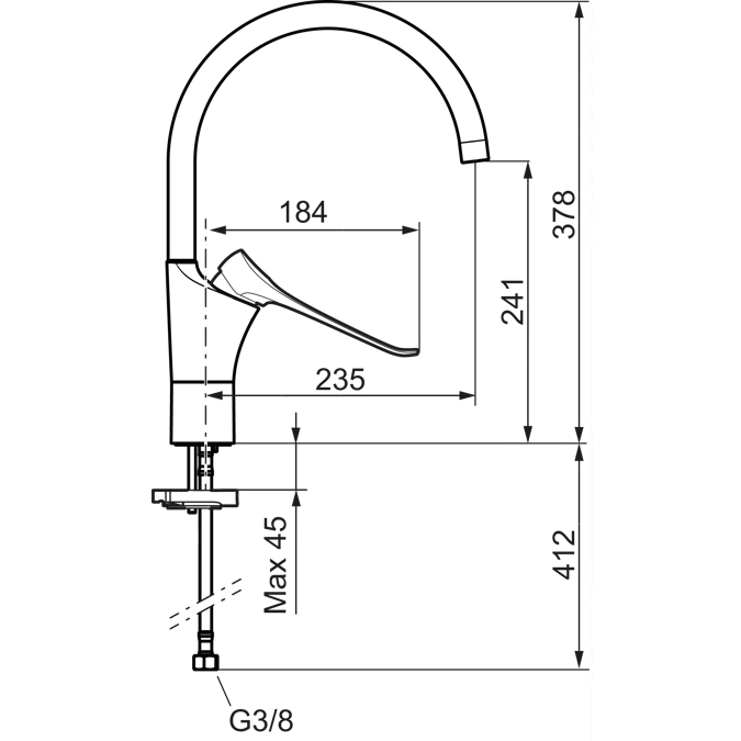 9000XE Care Kitchen mixer