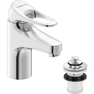 9000XE Basin mixer with strainer waste