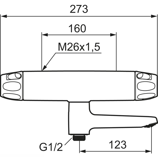 9000XE Bath/Shower mixer 