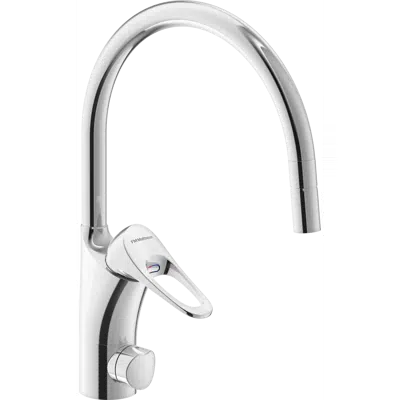 9000XE Kitchen mixer with ball-jointed aerator için görüntü