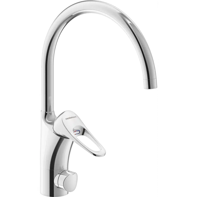 9000XE Kitchen mixer with dishwasher valve C-spout