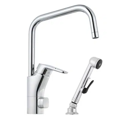 afbeelding voor Siljan Kitchen Mixer with self-closing handshower and Dw-connector