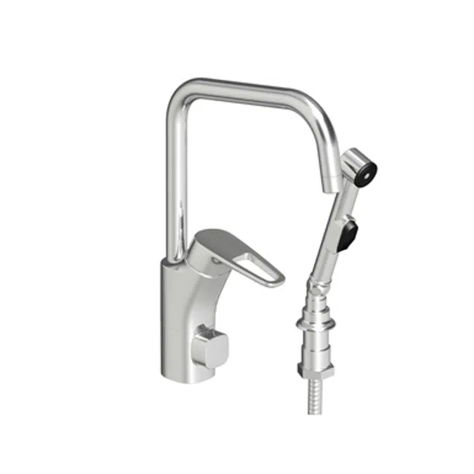 Siljan Kitchen Mixer with self-closing handshower and Dw-connector