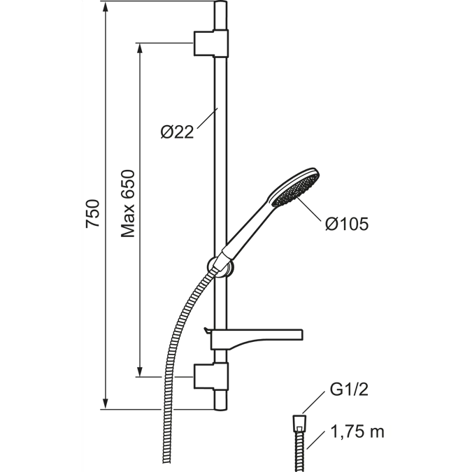 9000XE Shower set