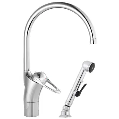 9000E II Kitchen Mixer with self-closing handshower 이미지