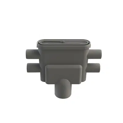 Image for Outlet unit - Ø75 mm vertical drain - 4 x Ø40 mm (open as needed)