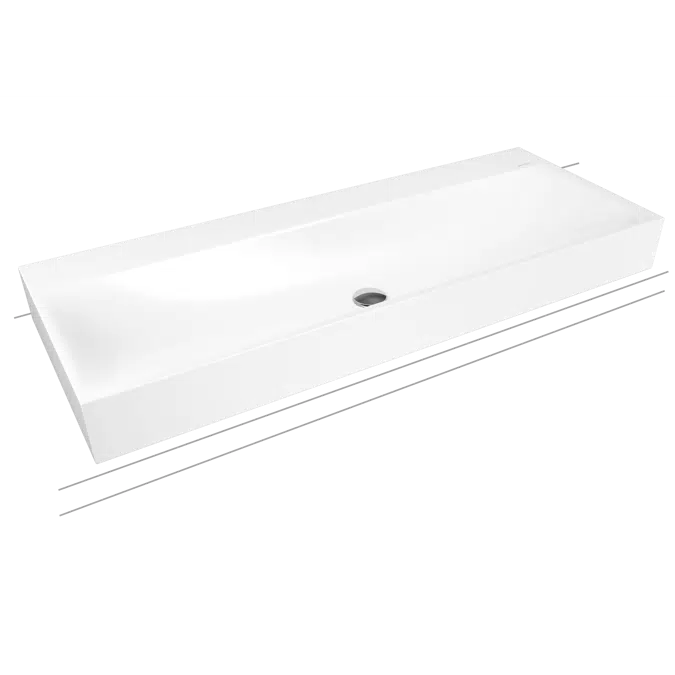 SILENIO COUNTERTOP DOUBLE WASHBASIN 120MM 1200x460x120 Mod. 3049-D