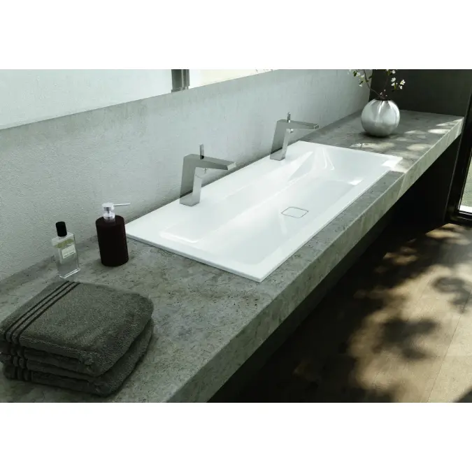 CONO BUILT-IN DOUBLE WASHBASIN 1200x500x14 Mod. 3082-D