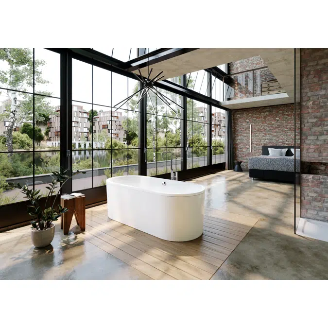 CLASSIC DUO OVAL freestanding 1800x800x1800 Mod. 111-7