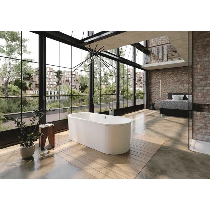 CLASSIC DUO OVAL freestanding 1800x800x1800 Mod. 111-7