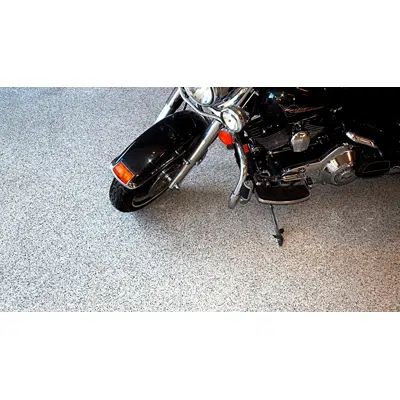 afbeelding voor Waterproofing and decorative flake flooring with ISOFLEX-PAS 660 & ISOFLEX-PU 650