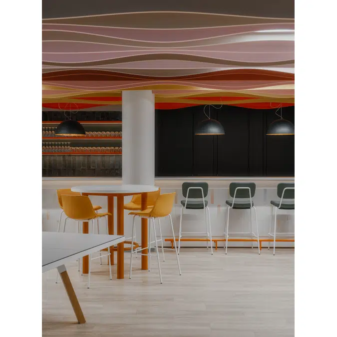 Acoustic Ceiling Baffle Wave Sine Bespoke