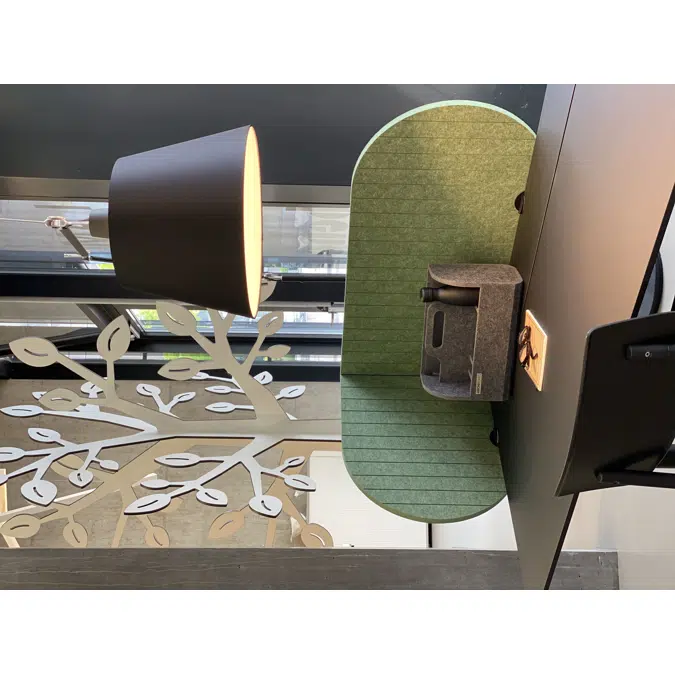 Acoustic Desk Division Half Moon