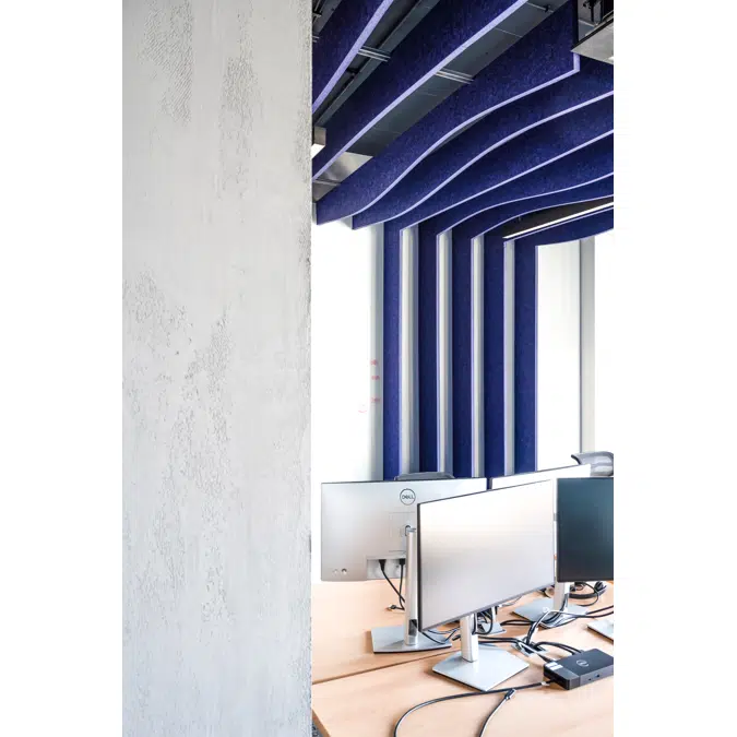 Acoustic Ceiling Baffle Wave Modular