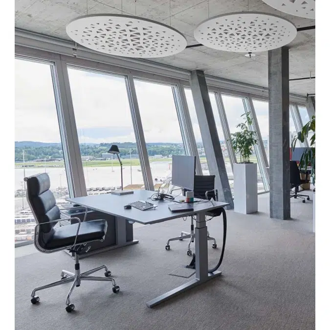 Acoustic Ceiling Panel Round Web