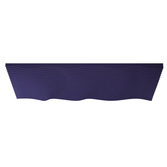 Acoustic Ceiling Baffle Wave Morph Bespoke