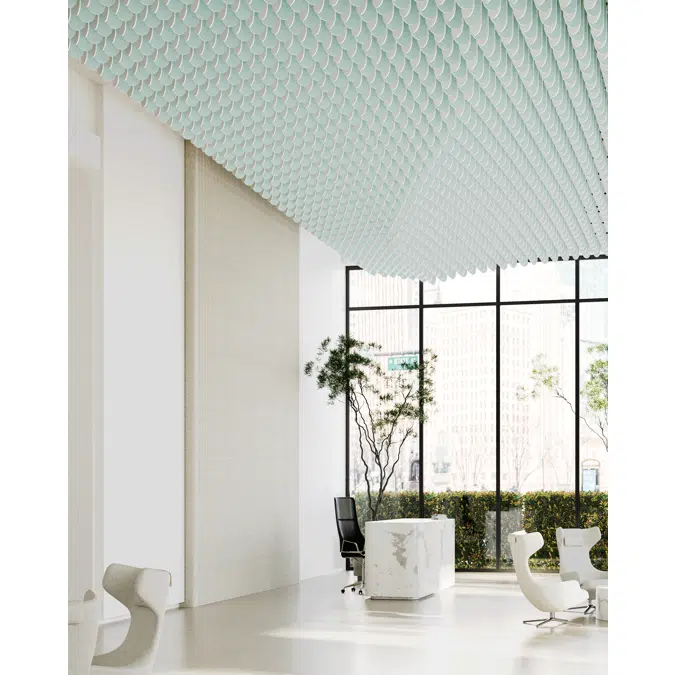 Acoustic Flock Ceiling System Bespoke