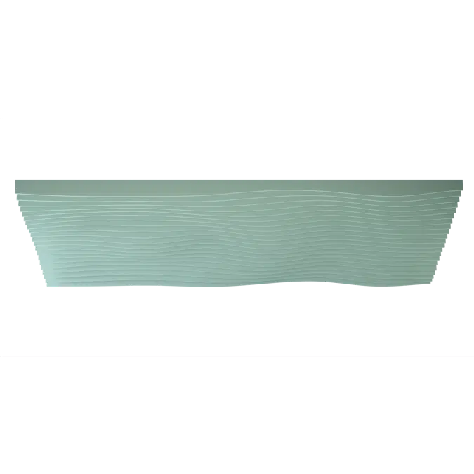 Acoustic Ceiling Baffle Wave Ripple Bespoke