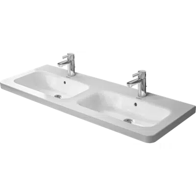 imagen para DuraStyle Lavabo doble Blanco Brillante 1300 mm - 233813