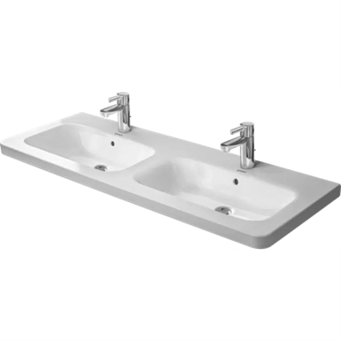 DuraStyle Lavabo doble Blanco Brillante 1300 mm - 233813