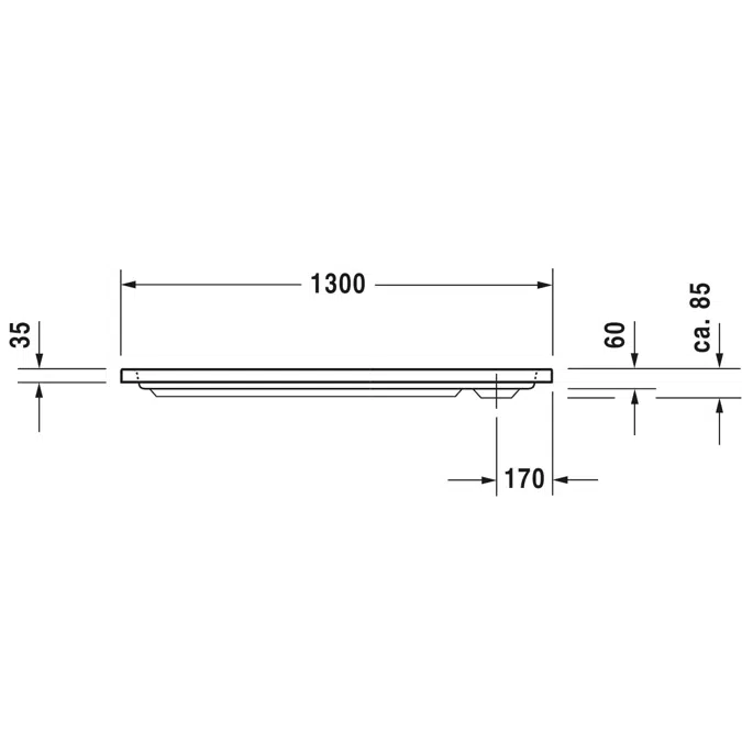 Duravit D-Code Plato de ducha, Rectangular - 720098