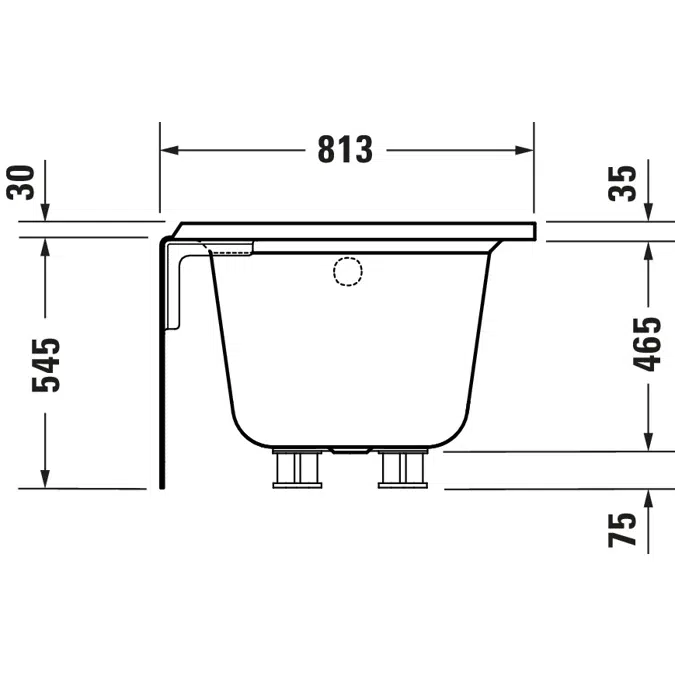 Architec Bañera Blanco 1525x813 mm - 700437