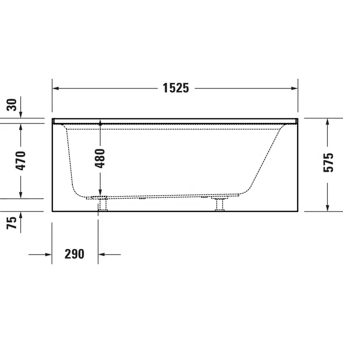 Architec Bañera Blanco 1525x813 mm - 700437