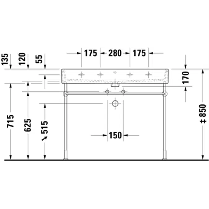 Vero Air Waschtisch 235010