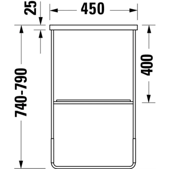 DuraSquare Metal console 003111