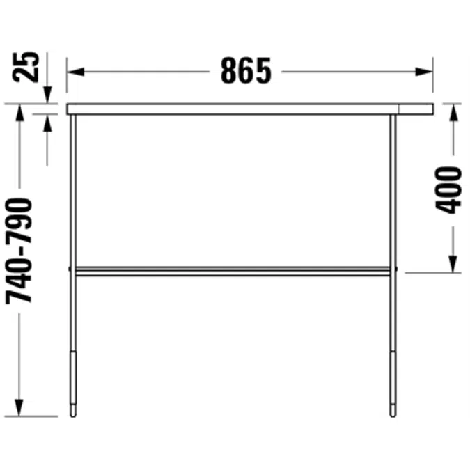 DuraSquare Metal console 003111