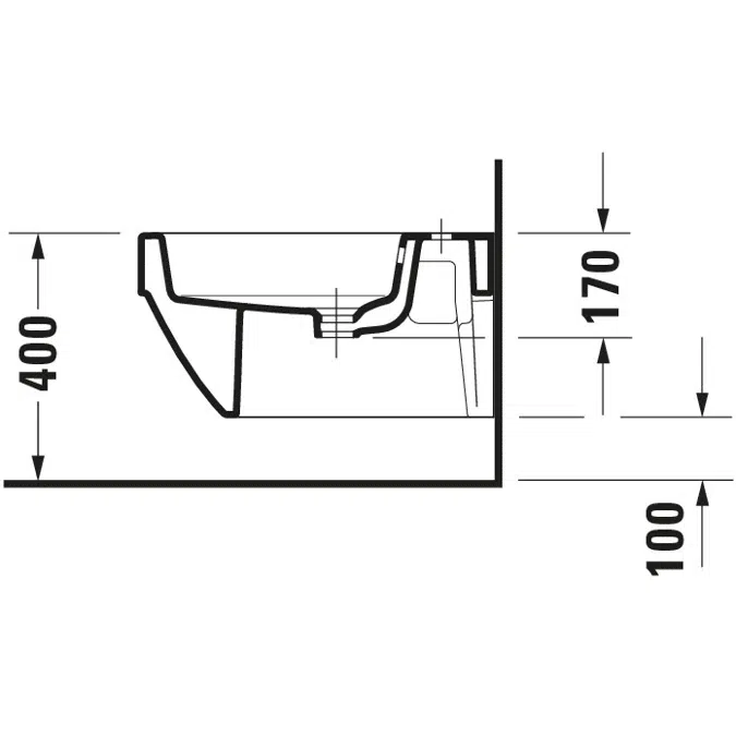 Vero Air Wall-mounted bidet White High Gloss 570 mm - 227415