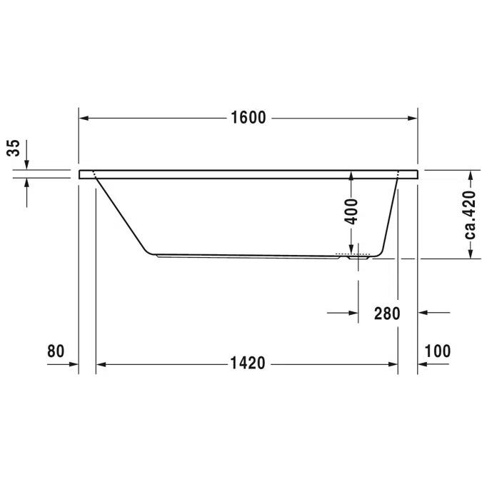 D-Code Badewanne 700096