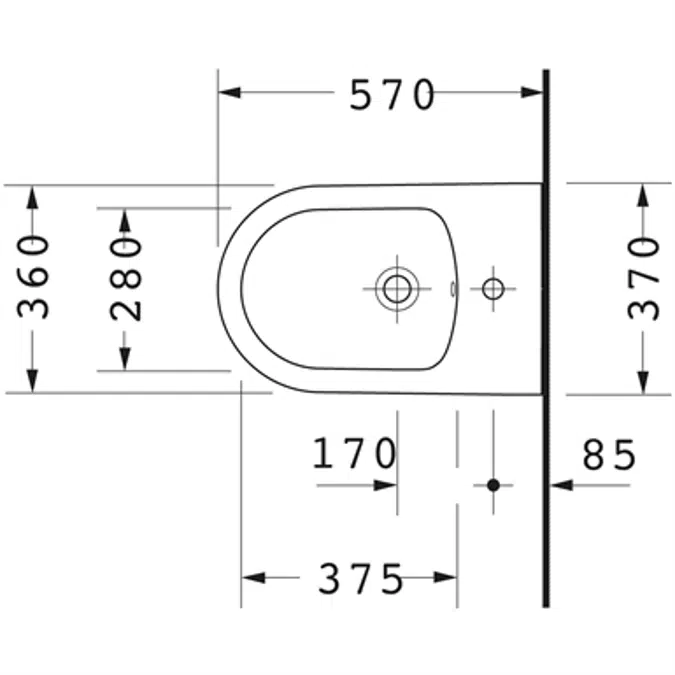 ME by Starck Wand Bidet 228815