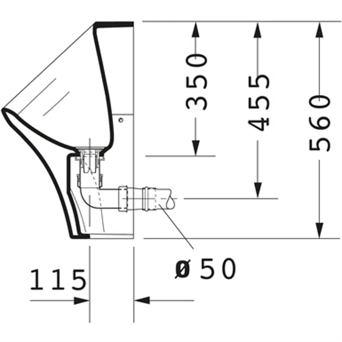 DuraStyle Urinal DuraStyle Dry 280830