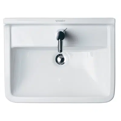 Starck 3 Washbasin White High Gloss 550 mm - 030055 için görüntü