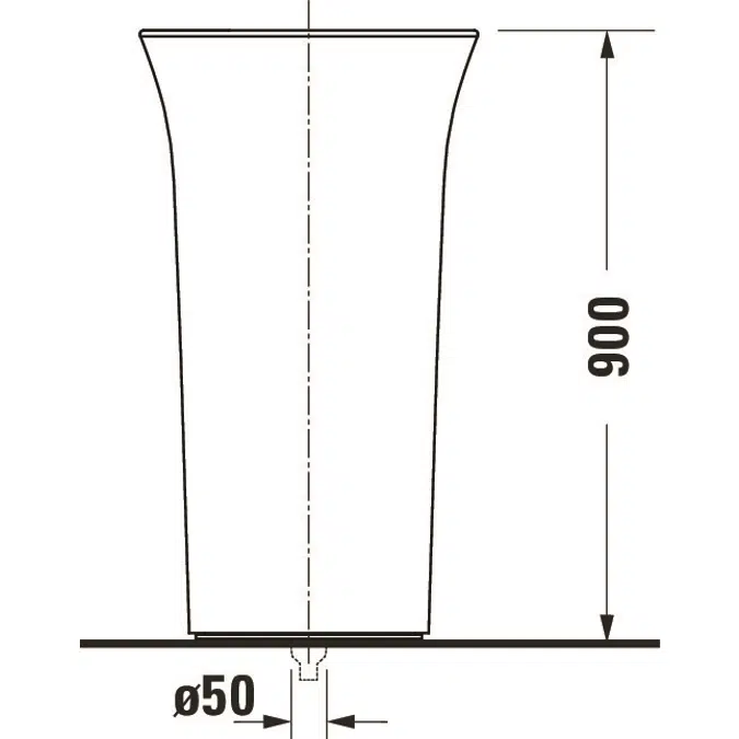 270350 White Tulip Freestanding washbasin