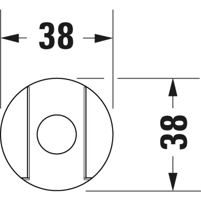Hand shower holder 38x58x38 mm - UV0620001